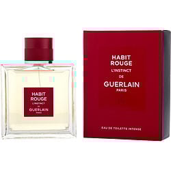 Habit Rouge L'Instinct By Guerlain Edt Intense Spray 3.4 Oz